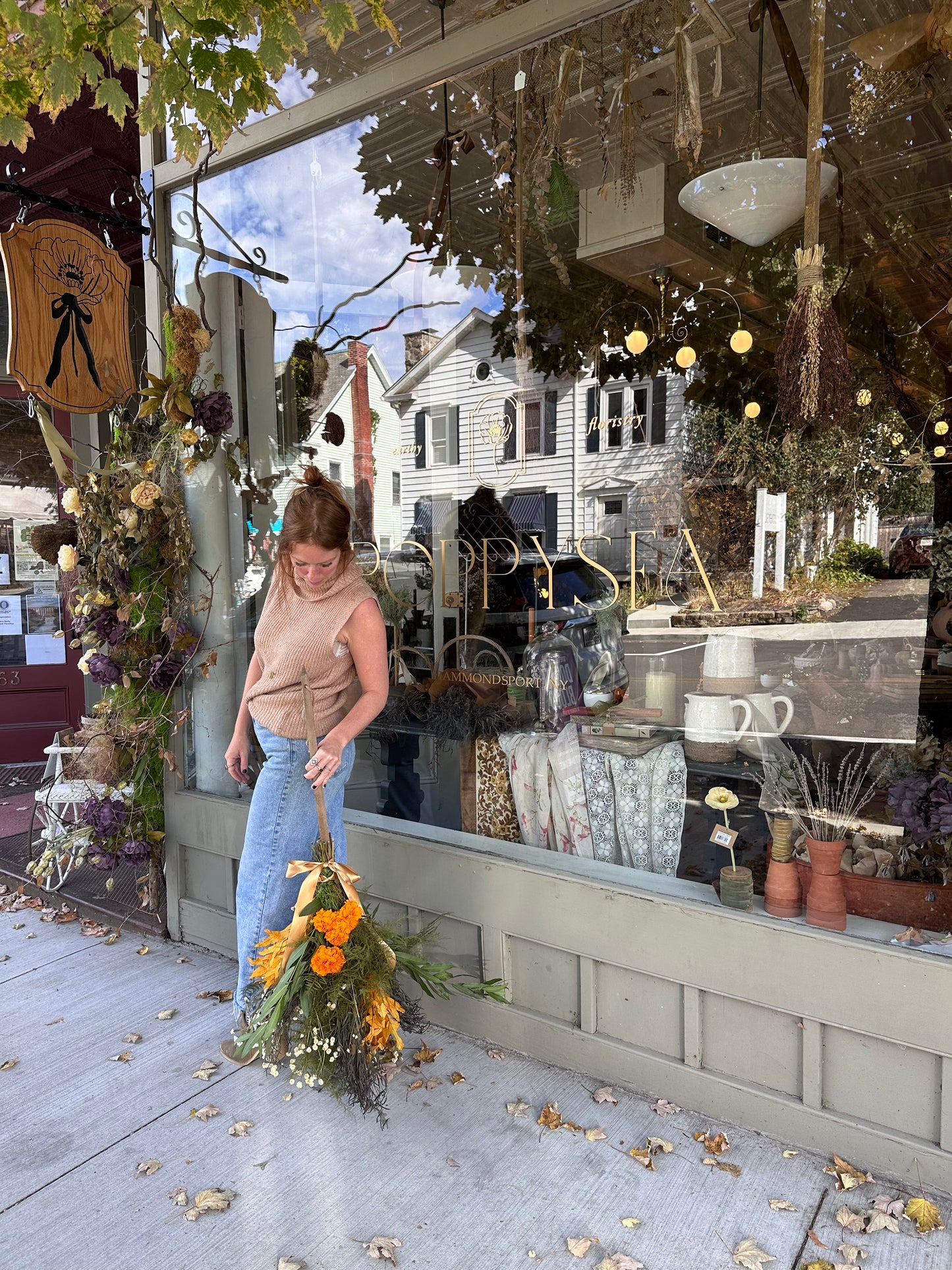 WITCHES BROOMSTICK WORKSHOP | October 3rd | poppysea dried herb witchy broomstick class