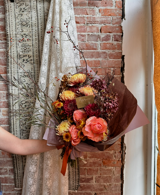Thanksgiving | pre order  | poppysea wrapped bouquet