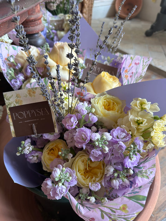 summer solstice | poppysea wrapped bouquet
