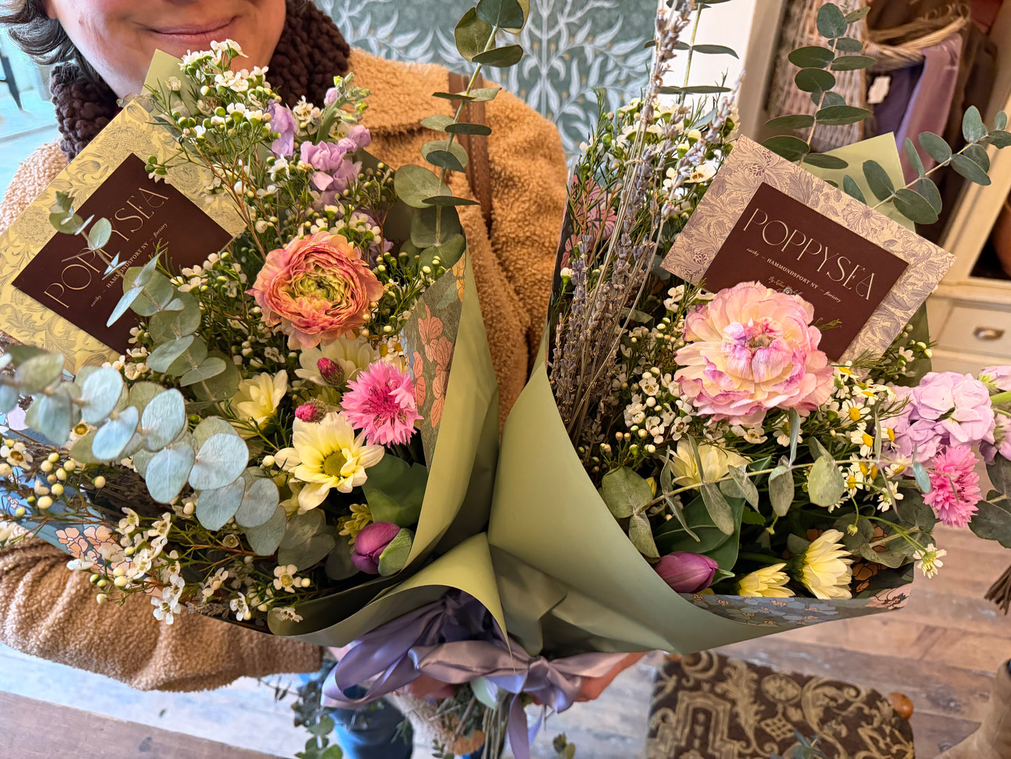 wrapped bouquet