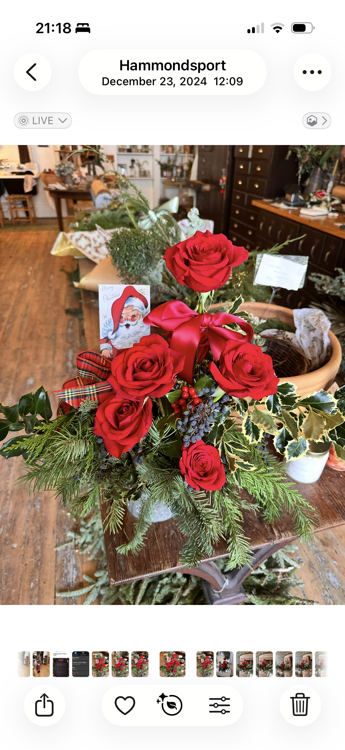 Christmas | pre order | vased arrangement