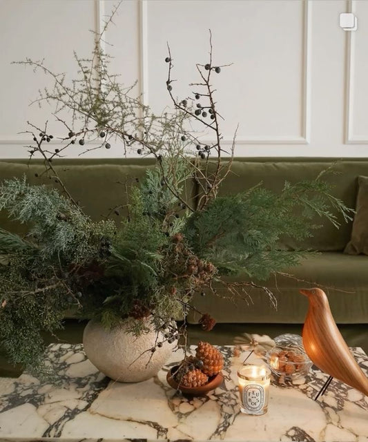 vased arrangement | winter solstice themed