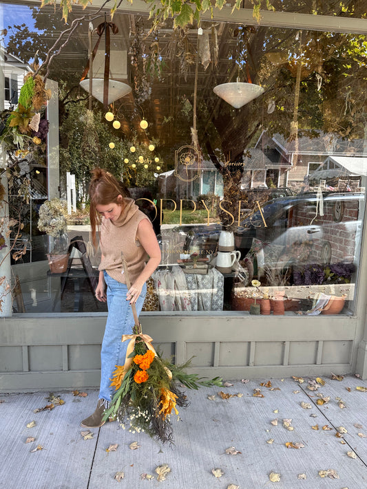 WITCHES BROOMSTICK WORKSHOP | October 3rd | poppysea dried herb witchy broomstick class